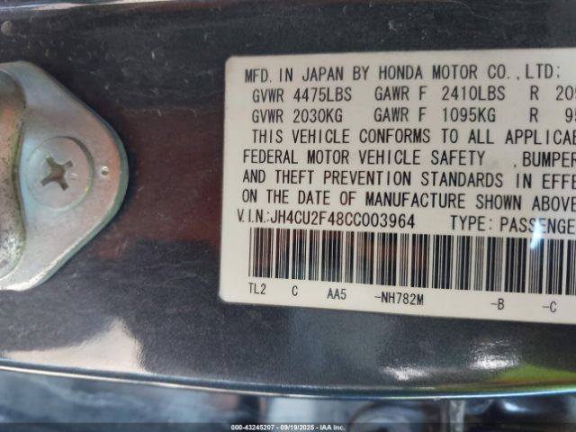 2012 ACURA TSX JH4CU2F48CC003964 Photo 8