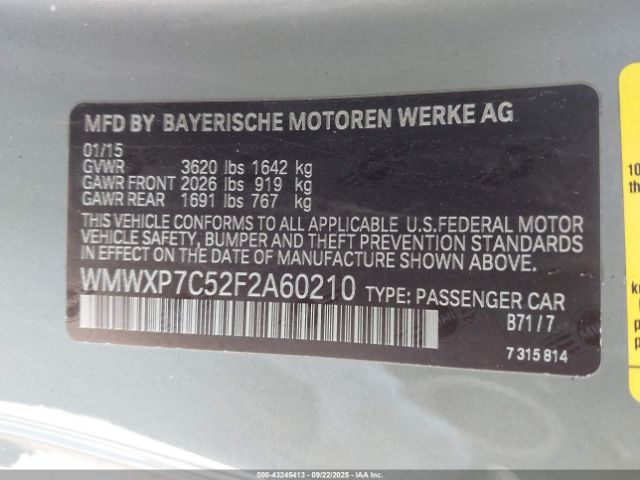 2015 MINI HARDTOP WMWXP7C52F2A60210 Photo 8