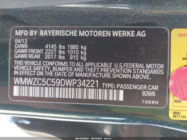 2013 MINI COUNTRYMAN WMWZC5C59DWP34221 Photo 8