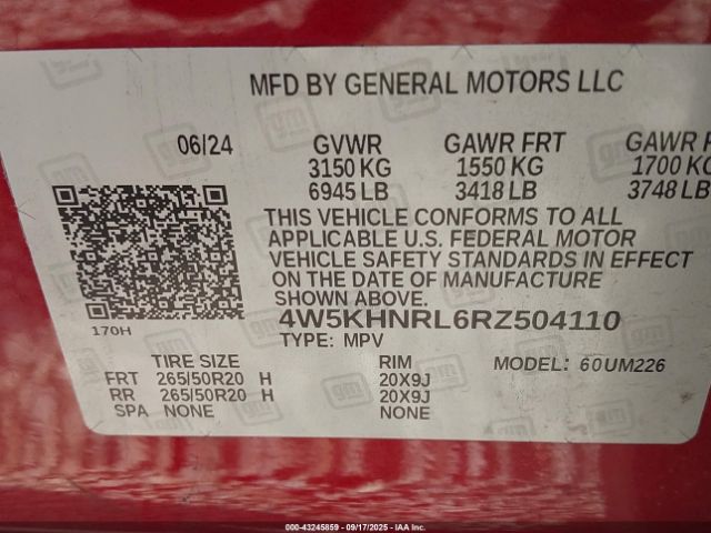 2024 ACURA ZDX 4W5KHNRL6RZ504110 Photo 8