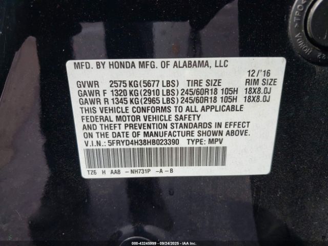 2017 ACURA MDX 5FRYD4H38HB023390 Photo 8