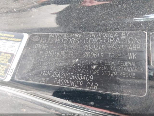 2016 KIA FORTE KOUP KNAFX6A89G5633409 Photo 8