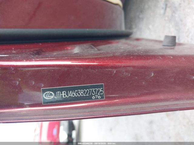 2008 LEXUS ES 350 JTHBJ46G382273725 Photo 8