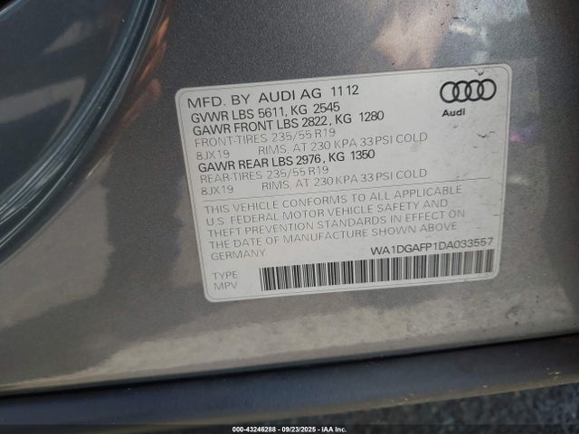 2013 AUDI Q5 WA1DGAFP1DA033557 Photo 8
