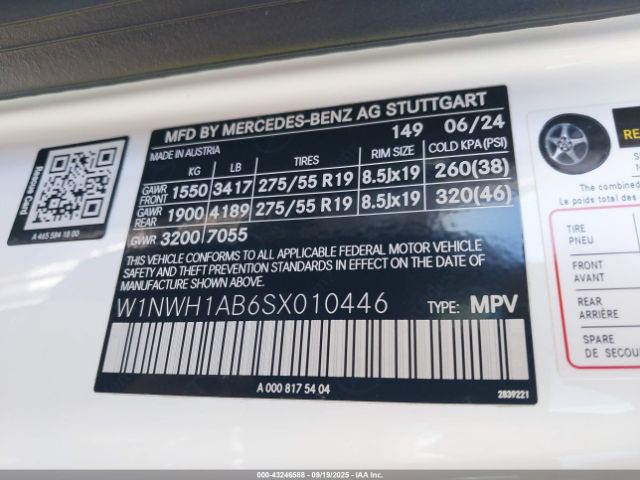 2025 MERCEDES-BENZ G 550 W1NWH1AB6SX010446 Photo 8