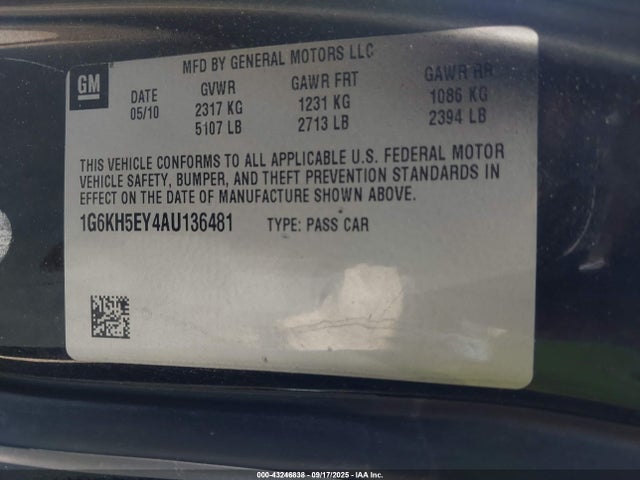 2010 CADILLAC DTS 1G6KH5EY4AU136481 Photo 8