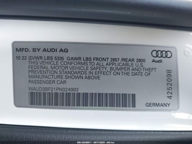 2023 AUDI A6 WAUD3BF21PN024993 Photo 8