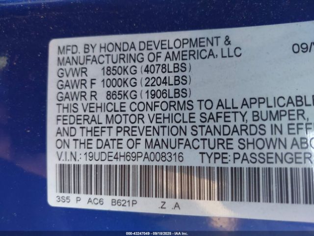 2023 ACURA INTEGRA 19UDE4H69PA008316 Photo 8