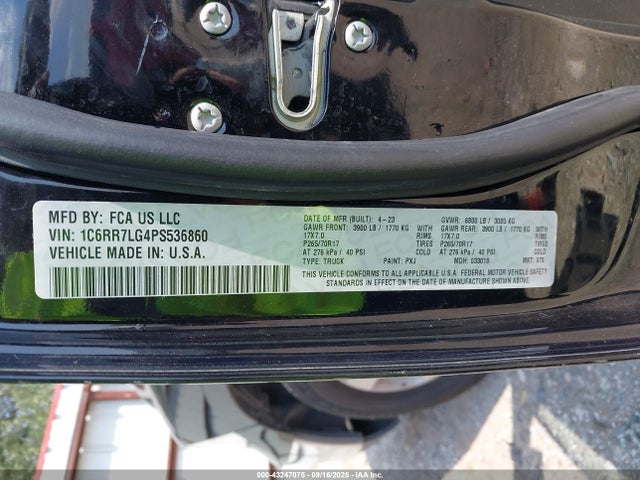 RAM 1500 2023 1C6RR7LG4PS536860 Image 9