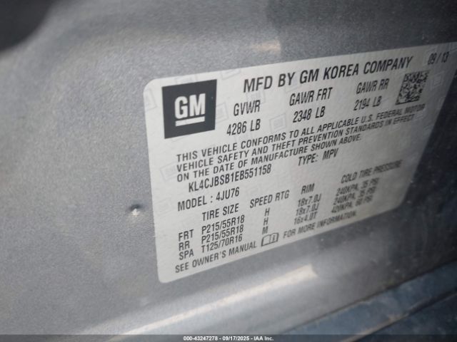 2014 BUICK ENCORE KL4CJBSB1EB551158 Photo 8