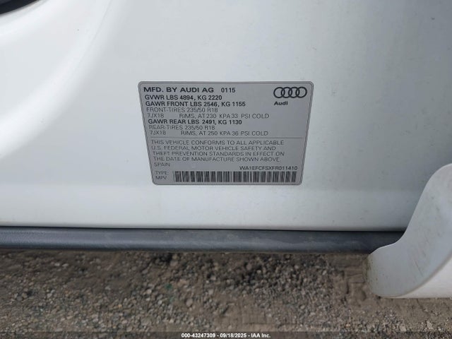 2015 AUDI Q3 WA1EFCFSXFR011410 Photo 8
