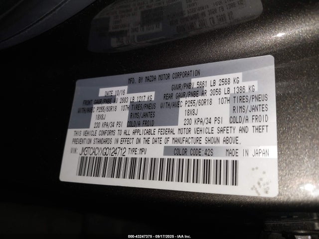 JM3TCACYXG0124712 Mazda py