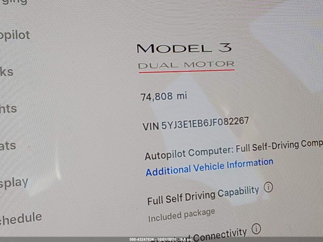 Tesla 2018 2018 5YJ3E1EB6JF082267 Image 7