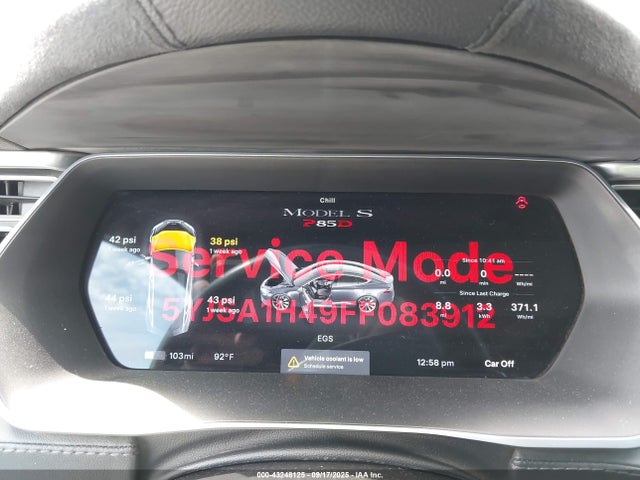 2015 TESLA MODEL S 5YJSA1H49FF083912 Photo 6