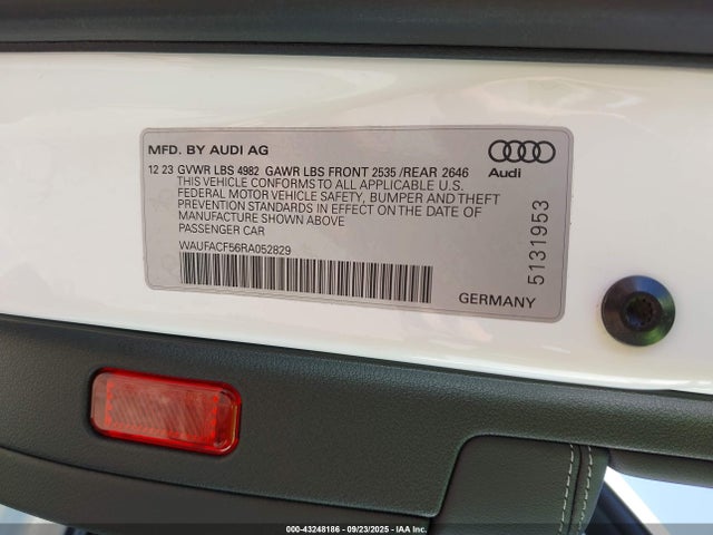 2024 AUDI A5 SPORTBACK WAUFACF56RA052829 Photo 8