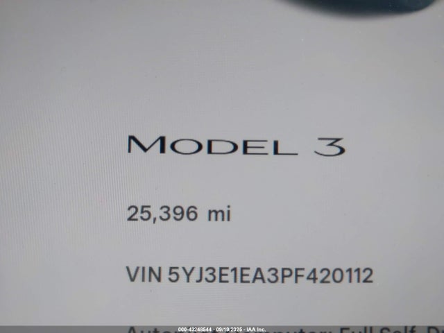 2023 TESLA MODEL 3 5YJ3E1EA3PF420112 Photo 6