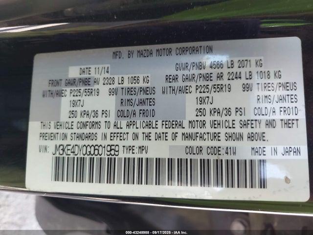 JM3KE4DY0G0601959 Mazda py