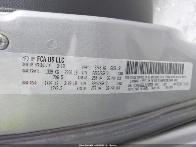 2018 DODGE GRAND CARAVAN 2C4RDGBG0JR243538 Photo 8