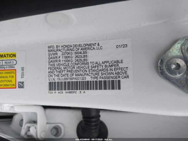 2023 ACURA TLX 19UUB6F56PA001323 Photo 8