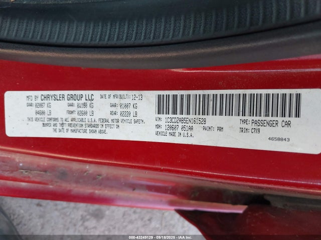 Dodge Avenger 2014 1C3CDZAB5EN161528 Image 9