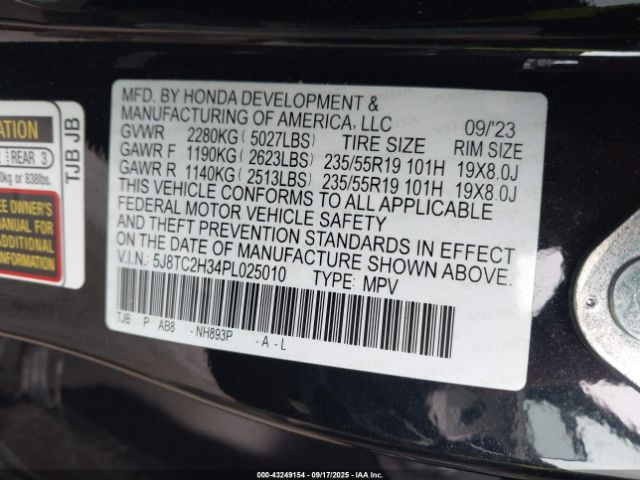 2023 ACURA RDX 5J8TC2H34PL025010 Photo 8