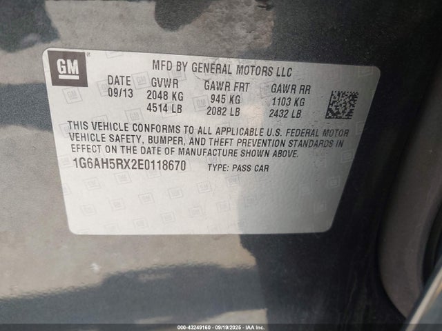 2014 CADILLAC ATS 1G6AH5RX2E0118670 Photo 8