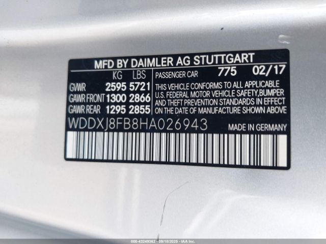 2017 MERCEDES-BENZ S 550 WDDXJ8FB8HA026943 Photo 8