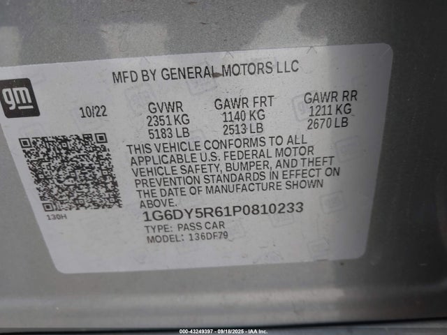 2023 CADILLAC CT5-V 1G6DY5R61P0810233 Photo 8