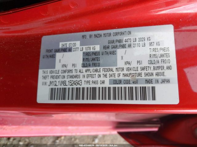 2020 MAZDA MAZDA6 JM1GL1VM8L1524843 Photo 8