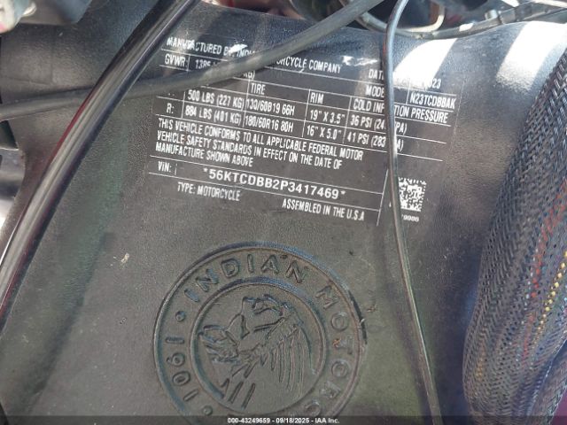 2023 INDIAN MOTORCYCLE CO. CHIEFTAIN 56KTCDBB2P3417469 Photo 9