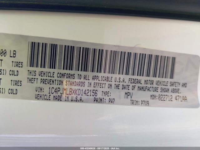 2019 JEEP CHEROKEE 1C4PJMLBXKD142156 Photo 8