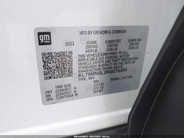 2024 CHEVROLET TRAILBLAZER KL79MNSL2RB076494 Photo 8