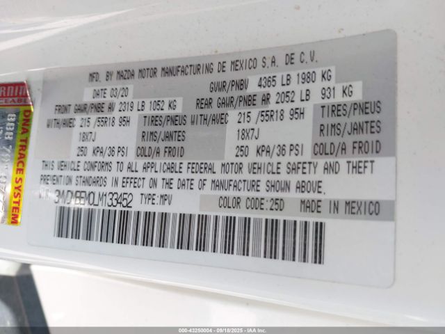 2020 MAZDA CX-30 3MVDMBEM0LM133452 Photo 8