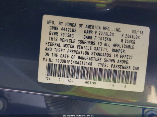 2016 ACURA TLX 19UUB1F54GA013148 Photo 8