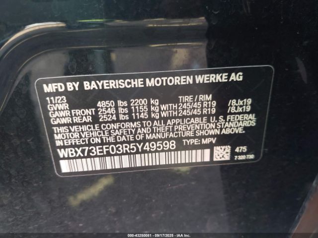 2024 BMW X1 WBX73EF03R5Y49598 Photo 8