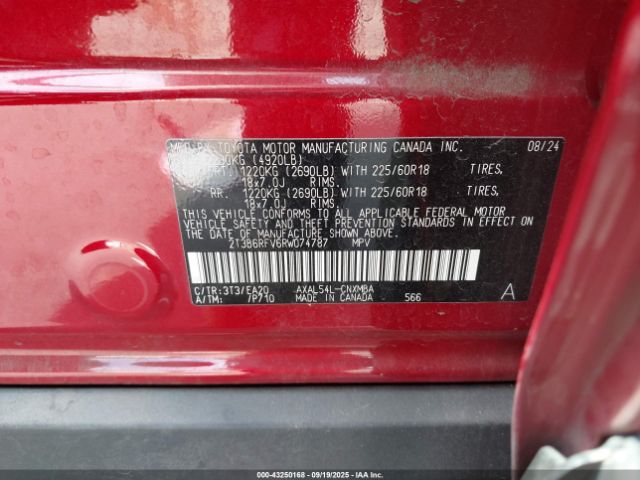 2024 TOYOTA RAV4 HYBRID 2T3B6RFV6RW074787 Photo 8