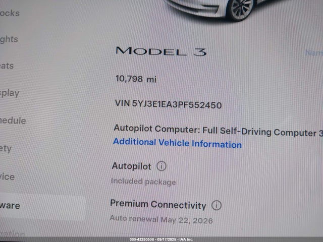 2023 TESLA MODEL 3 5YJ3E1EA3PF552450 Photo 6