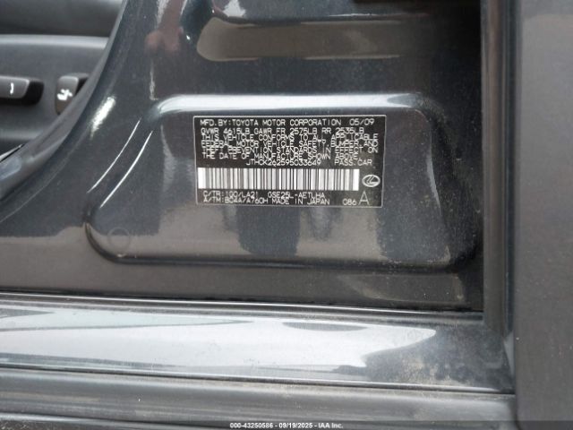 2009 LEXUS IS 250 JTHCK262595033649 Photo 8