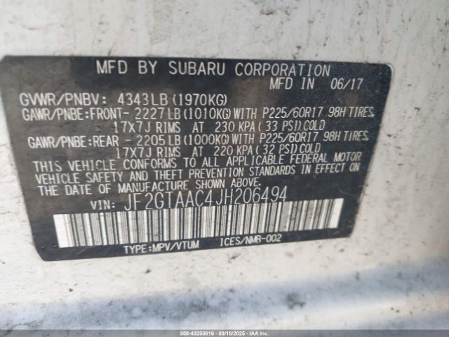 2018 SUBARU CROSSTREK JF2GTAAC4JH206494 Photo 8