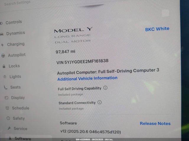 2021 TESLA MODEL Y 5YJYGDEE2MF161838 Photo 6