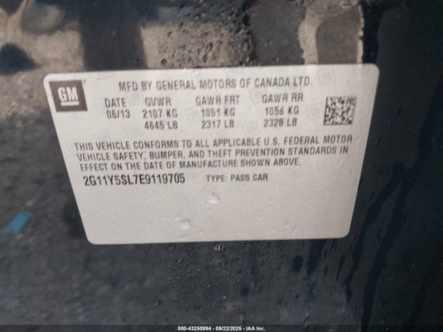 2G11Y5SL7E9119705 Chevrolet lkw