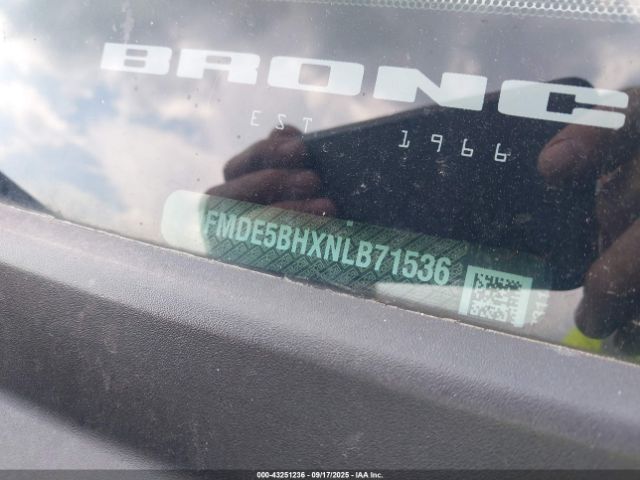 2022 FORD BRONCO 1FMDE5BHXNLB71536 Photo 8
