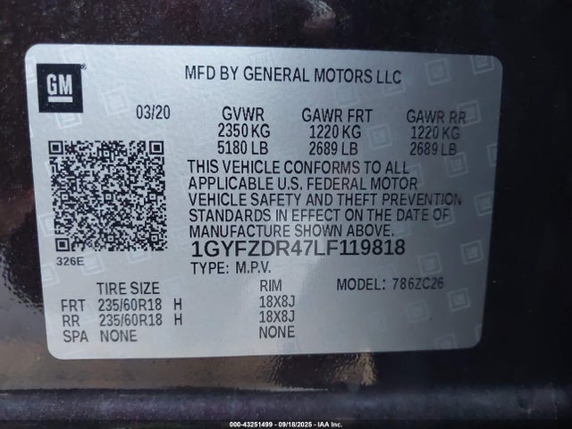 2020 CADILLAC XT4 1GYFZDR47LF119818 Photo 8