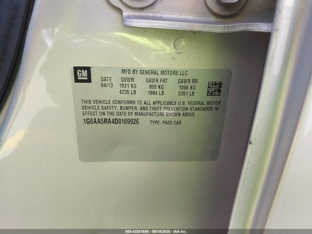 2013 CADILLAC ATS 1G6AA5RA4D0169926 Photo 8