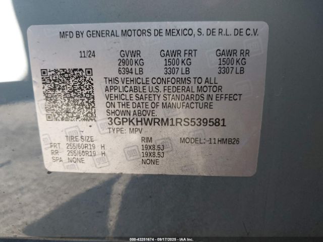 2024 HONDA PROLOGUE 3GPKHWRM1RS539581 Photo 8