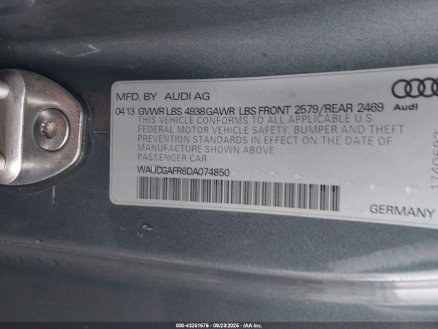 2013 AUDI S5 WAUCGAFR6DA074850 Photo 8