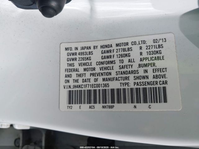 2014 ACURA RLX JH4KC1F71EC001365 Photo 8