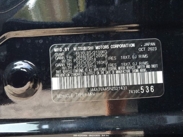 2024 MITSUBISHI ECLIPSE CROSS JA4ATVAA5RZ021431 Photo 8