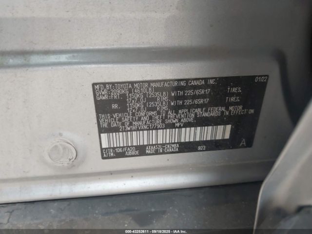 2022 TOYOTA RAV4 2T3W1RFVXNC177903 Photo 8
