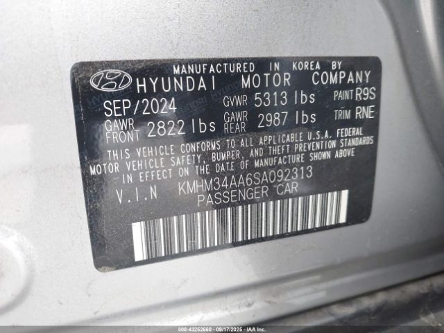 2025 HYUNDAI IONIQ 6 KMHM34AA6SA092313 Photo 8